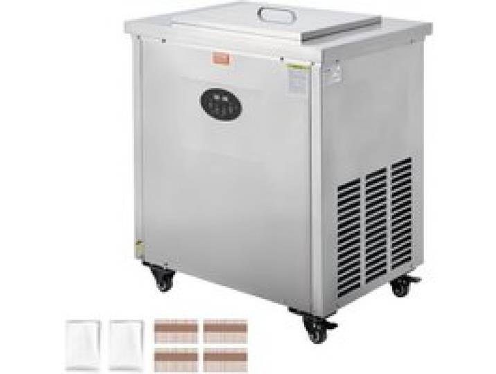 VEVOR Commerciële IJsmachine, Set van 40 Vormen - IJsmachine met 40 Stuks, Commerciële IJslollymachine van Roestvrij Staal, IJslollystokjesmaker voor Bars, Cafés, Melktheewinkels