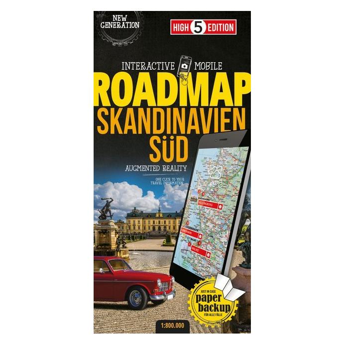 High5 Strassenkarte Skandinavien Süd 850000 (8758514)