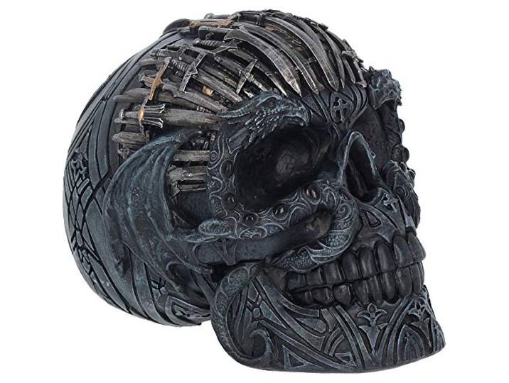 Nemesis Now Zwaard Schedel 18.5cm Figurine, Hars, Zwart