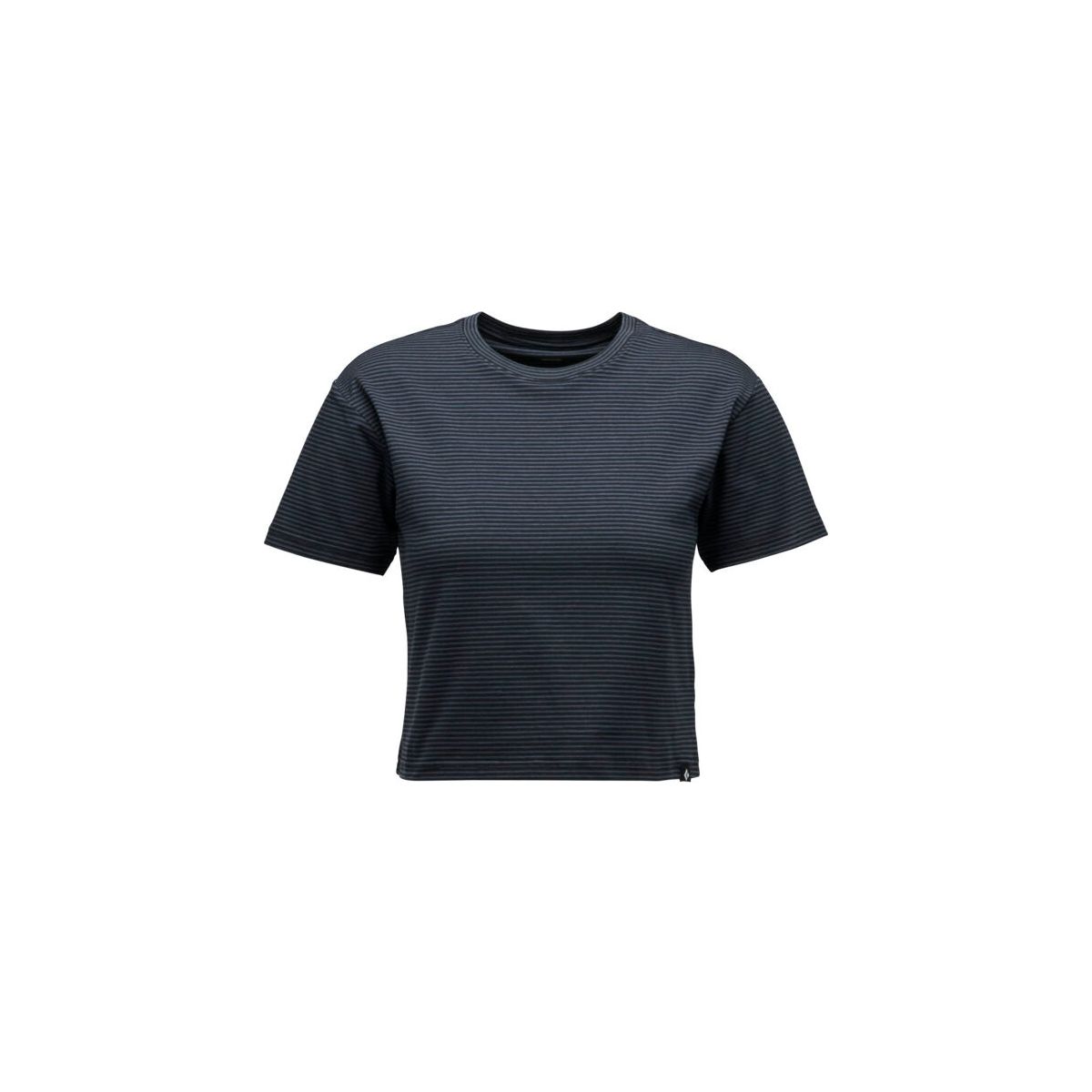 Black Diamond W BD Stripe Crop SS Tee black-carbon (9150) XSM AP7524189150XSM1