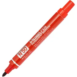 Pentel Permanent-Marker N50, rot, Rundspitze