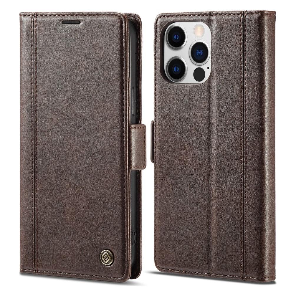 Cover-Discount iPhone 14 Pro Max - Stand Flip Case Hülle dunkelbraun (Apple iPhone 14 Pro Max) (660107452D)