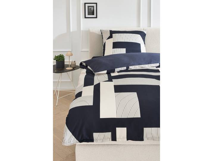 Housse de couette satin brillant Slow 140 x 200 cm + coussin 70 x 90 cm Noir/Noir