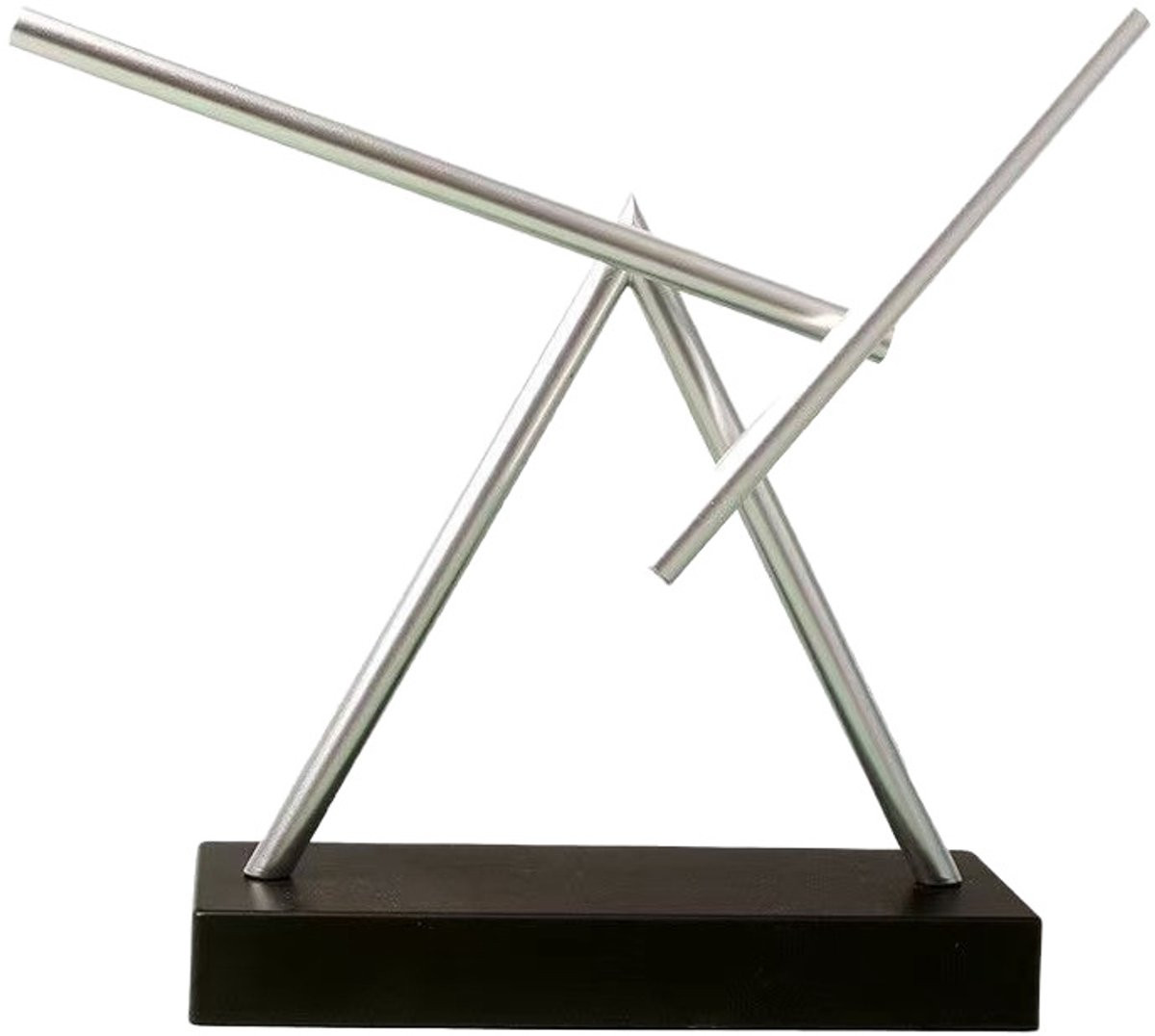 Nosheir Kinetisch bureau-ornament – Zwaaiende stalen staaf – Zwart
