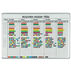 Stundenplaner ekoTAB, für 26 Klassen, 1000 x 700 mm