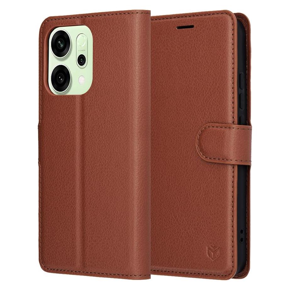 Techsuit - Leather Folio - Oppo Reno14 - Brown (Oppo Reno14) (62302124)
