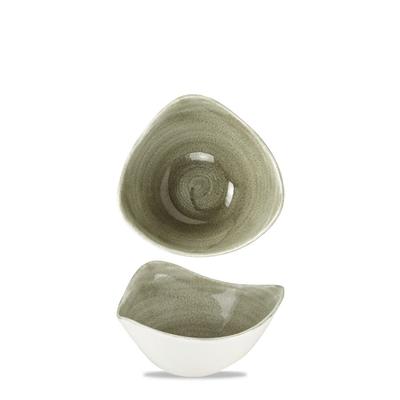 Churchill Stonecast Patina Burnished Green Schale Dreieck.15,3cm /26cl