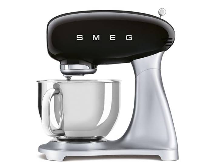 Robot pâtissier multifonctions 4.8l 800w noir - SMF04BLEU - SMEG