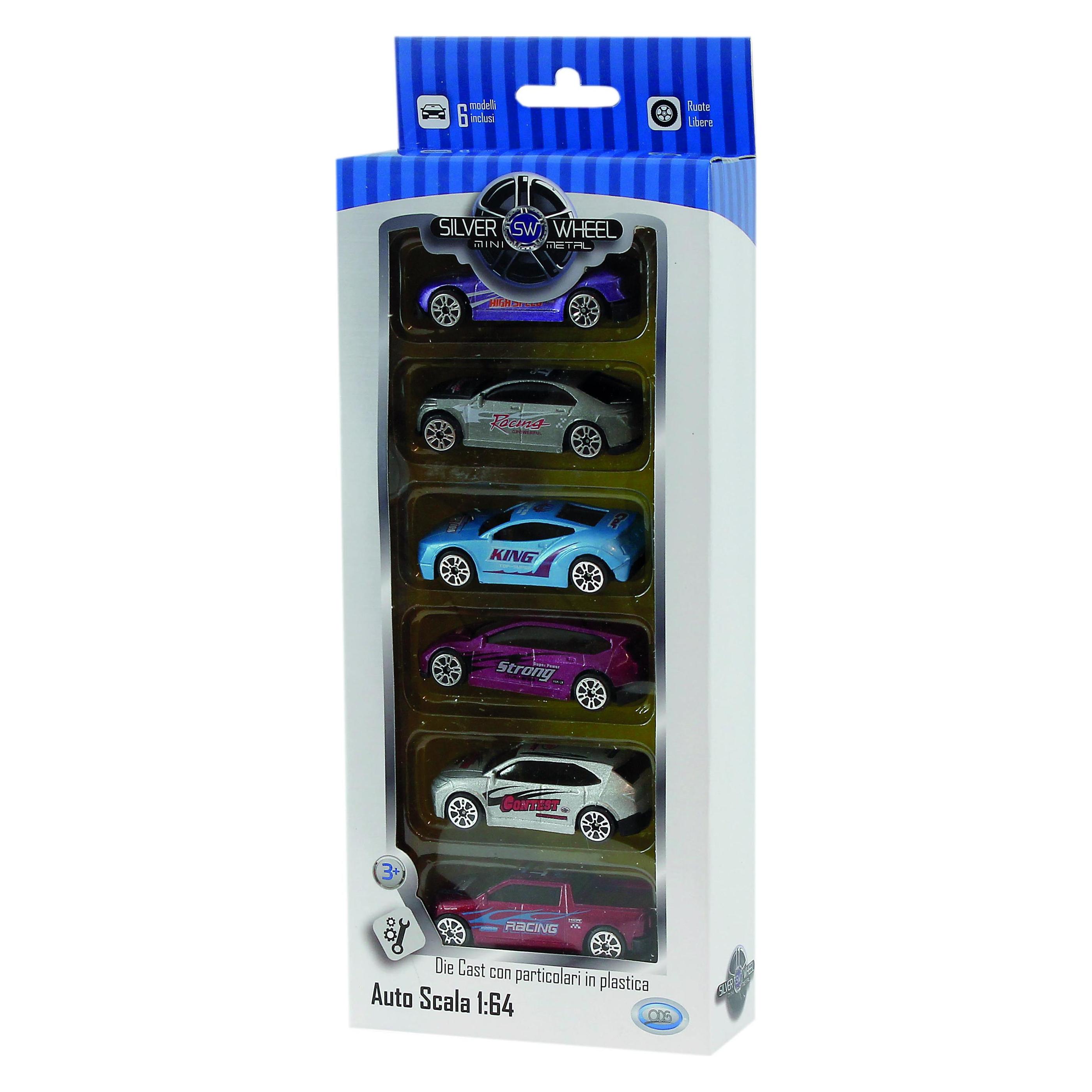 ODS Silver Wheel - Pack 6 Auto Diecast (36932380)