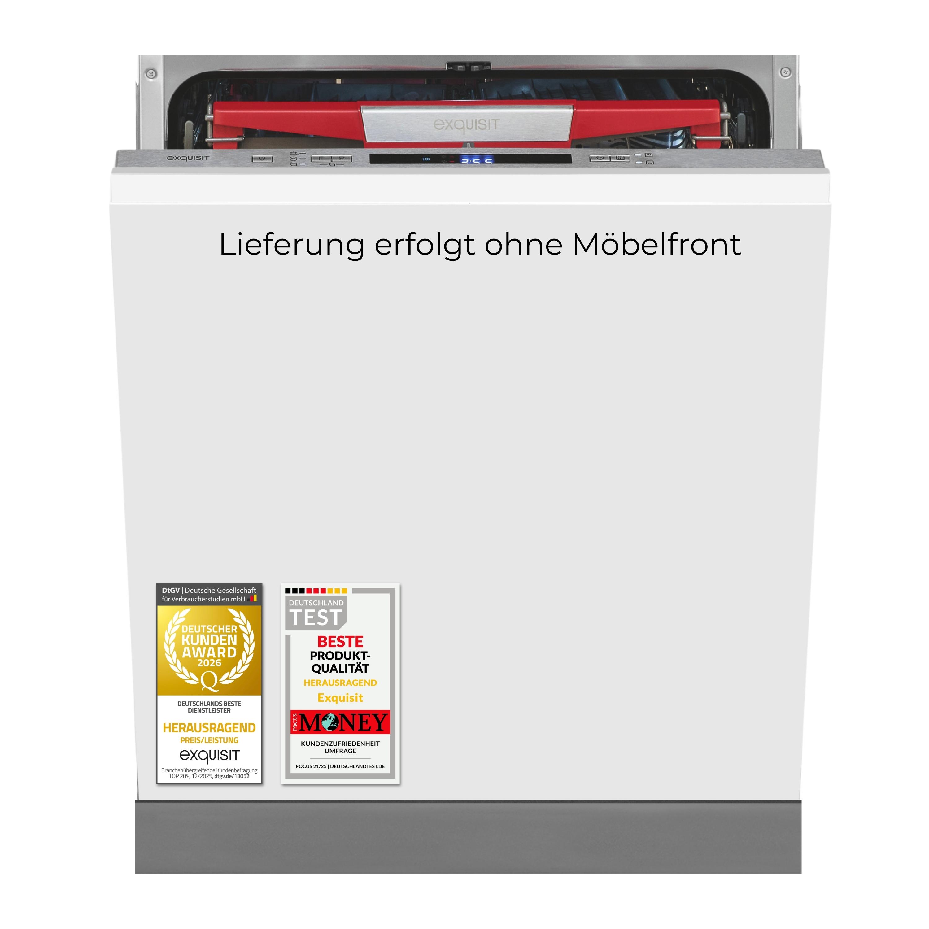 Geschirrspüler vollintegrierbar | EGSP9614-E-030A inox | 14 Stk | 8 Programme | Extra Hygiene | 42 dB | Energieklasse A | Inox