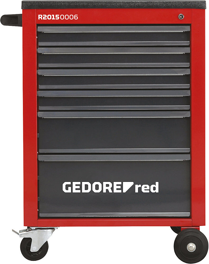 Werkstattwagen MECHANIC, 6 Schubladen, rot / schwarz, HxBxT 910 x 720 x 500 mm GEDORE