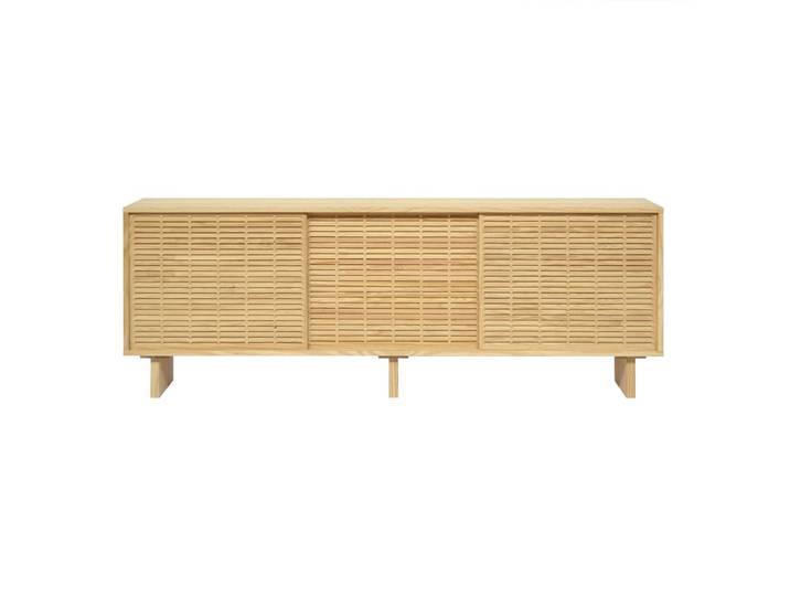 Buffet 3 portes en pin massif naturel 180 cm Verni