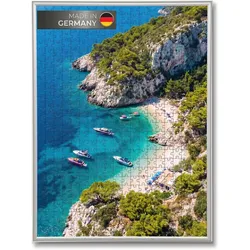 PUZZLERAHMEN 37/98 cm Aluminium Silber