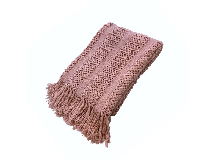 Kuscheldecke DREW 130 x 170 cm altrosa