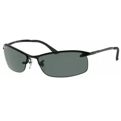 Ray-Ban Unisex Sonnenbrille Top Bar RB3183 002/81, polarisiert, Gestell: schwarz, (Gläserfarbe: grau Verlauf 002/81)