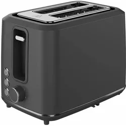 Aeno 2-slice toaster TS1, 1000W, 7 toasting stages, extra toasting, grey, Toaster, Grau
