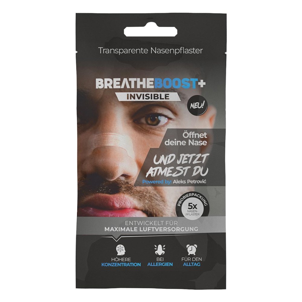 AW Products GmbH Breatheboost+ Invisible Nasenpflaster Transparent Probeset 08105758