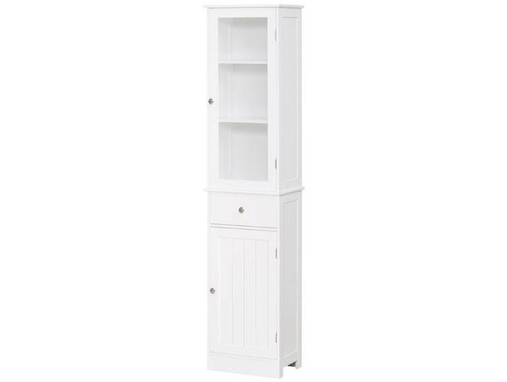kleankin - meuble colonne de salle de bain - MDF - 40x27x171.5cm - Blanc