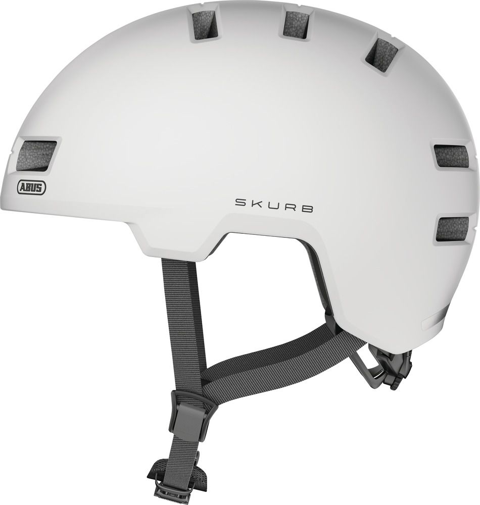 Abus Urban Skurb Pearl White - Cykelhjelm - Medium (55-59 Cm) / Hvid