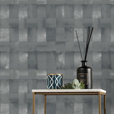 Vliestapete KAYORI "Koiya", blau, B:0,52m L:10m, Vlies, Tapeten, 10mx52cm (ca. 5m2)
