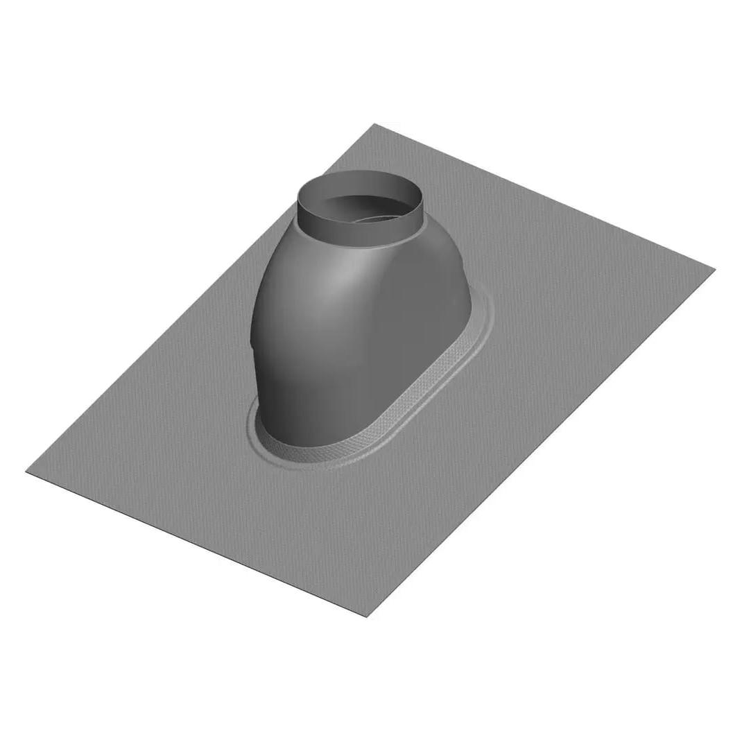 Atec GmbH & Co.KG Dachpfanne PolyTop 0Grad bis 48Grad schwarz DN 60/100 + DN 80/125 (1556)