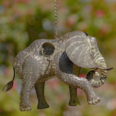 Zaer Ltd Galvanized Hanging Animal Birdhouse - Elephant