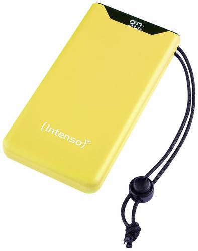 Intenso F10000 Powerbank 10000 mAh Quick Charge, USB PD LiPo USB-A, USB-C Gelb Statusanzeige