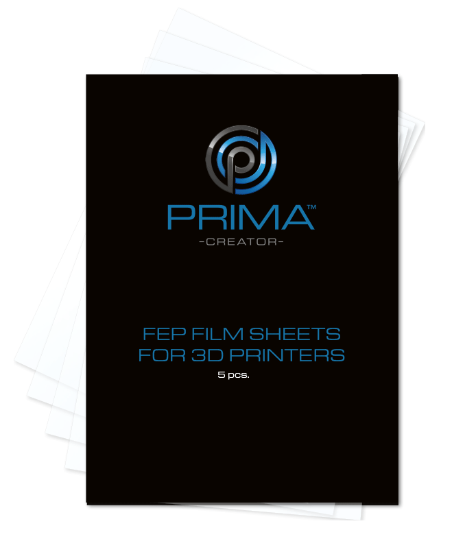 PrimaCreator FEP-Folienblätter für 3D-Drucker - 140 x 200 mm - 5er-Pack PC-FEP-140/200-5P