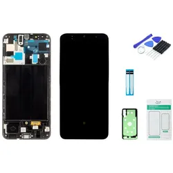 Samsung Galaxy A50 Display (mit Rahmen) schwarz - Set