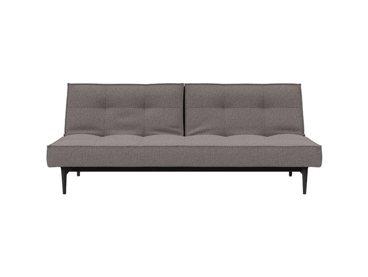 Praktisches Bettsofa Split Stoff graubeige B 210 cm T 91 cm - Material: Stoff/Polyester - Bettsofa