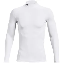 UNDER ARMOUR ColdGear Mock Kompressionsshirt Herren 100 - white/black L