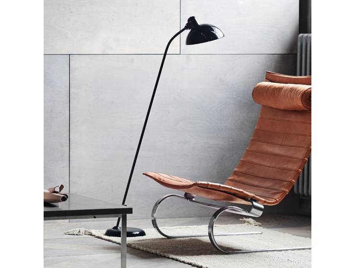 KAISER idell™ 6556-F Lampadaire Noir - Fritz Hansen Kaiser Idell 6556-F - Salon / séjour - Design - Métal - Avec abat-jour