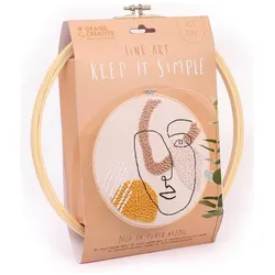 Creative DIY Kit Line Art Stickerei Keep it simple, Handarbeitsset