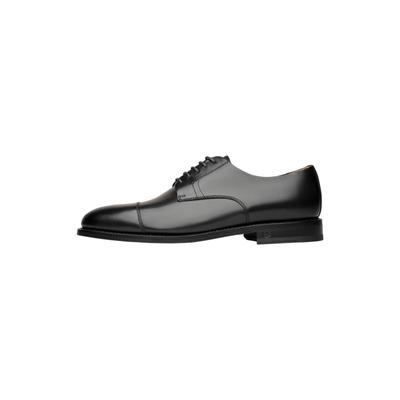 Schnürschuh HENRY STEVENS "Winston CD Businessschuh", Herren, Gr. 43, Leder, schwarz, elegant, Schuhe Schnürschuh, Herren Halbschuhe Leder handgefertigt, Anzugschuhe