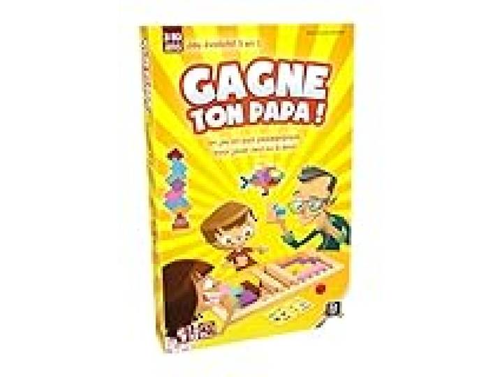 GIGAMIC - Gagne Ton Papa - Jeux de société - Casse-tête évolutif Bois dès 3 Ans - Jeu de réflexion logique et géométrie pour Enfant - De 1 à 2 Joueurs - Jeu Rapide 10 Min - Version Française - GZFGP