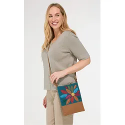 Schultertasche in Muster cognac von DW-Shop, Cognac