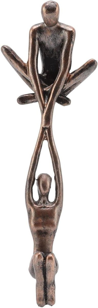 Romantisch Liefdesbeeldje Paar - Antiek Ornament voor Woonkamer Decoratie - Hoogte: 19,3 cm