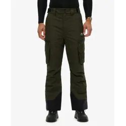 Superdry für Herren. MS110195A Ultimate Freestyle Skihose grün (XL), Sportlich, Polyester, Schnee, Draußen