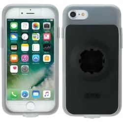 Tigra telefonhülle regenschutz mountcase 2 fit-clic iph 7/8/se (4.7) (Apple iPhone 7, Apple iPhone 8), Smartphone Hülle, Schwarz, Grau