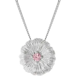 trendor 31162-09 Damen-Halskette mit Lotusblatt 925 Silber Rhodiniert, 45 cm