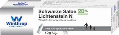 Zentiva Pharma GmbH SCHWARZE SALBE 20% Lichtenstein N 40 g 01596319
