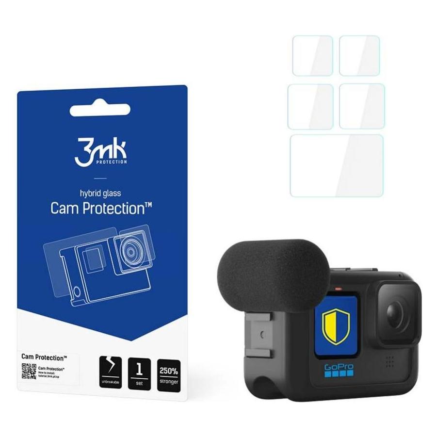 3MK CamProtect GoPro HERO 9 Black Hybrid Glass (3mk Cam Protection(4)-0)