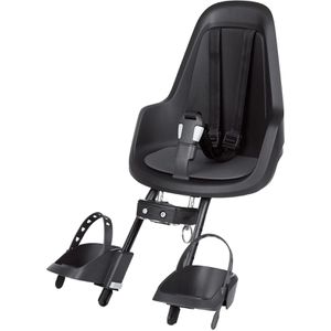bobike Fahrrad-Kindersitz GO Mini, 9 - 15 kg Traglast, schwarz, für Vorbaumontage
