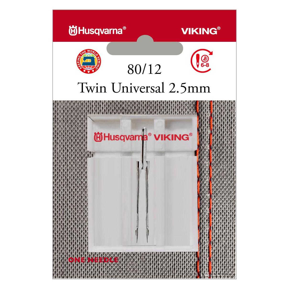 Husqvarna Zwillingsnadel 80/12, Breite 2,5 mm (41803194)