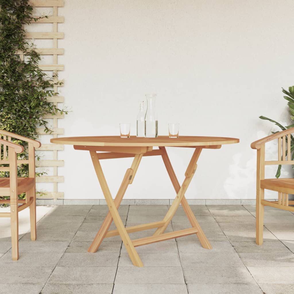 ClassicLiving Ulus Folding Garden Table 110x75 cm Solid Wood Teak Brown