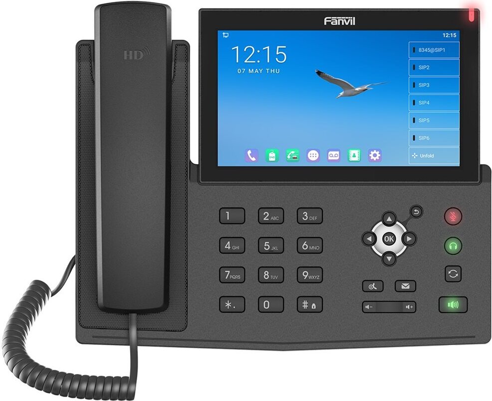 Fanvil V67 - IP-Videotelefon - mit Digitalkamera, Bluetooth-Schnittstelle mit Rufnummernanzeige/Anklopffunktion - IEEE 802.11a/b/g/n/ac (Wi-Fi)