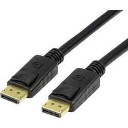 LogiLink DisplayPort Anschlusskabel DisplayPort Stecker, DisplayPort Stecker 1.00 m Schwarz CV0119 DisplayPort-Kabel