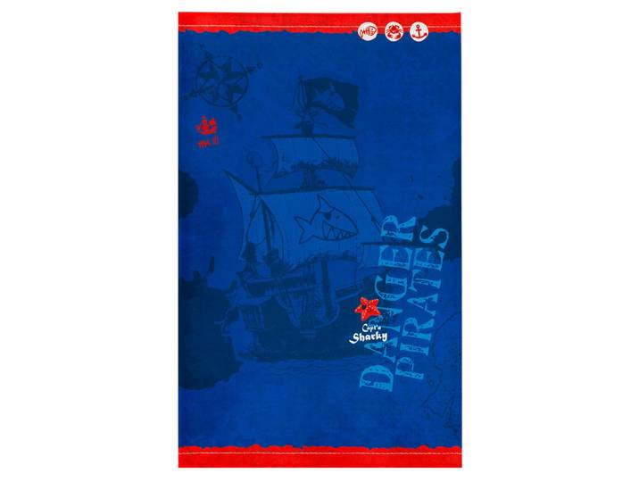 Kinderteppich Captn Sharky, Blau, Rot, Tier, rechteckig, 140x200 cm, Oeko-Tex® Standard 100, für Fußbodenheizung geeignet, rutschfest, Teppiche & Böden, Teppiche, Teppich Kinderzimmer