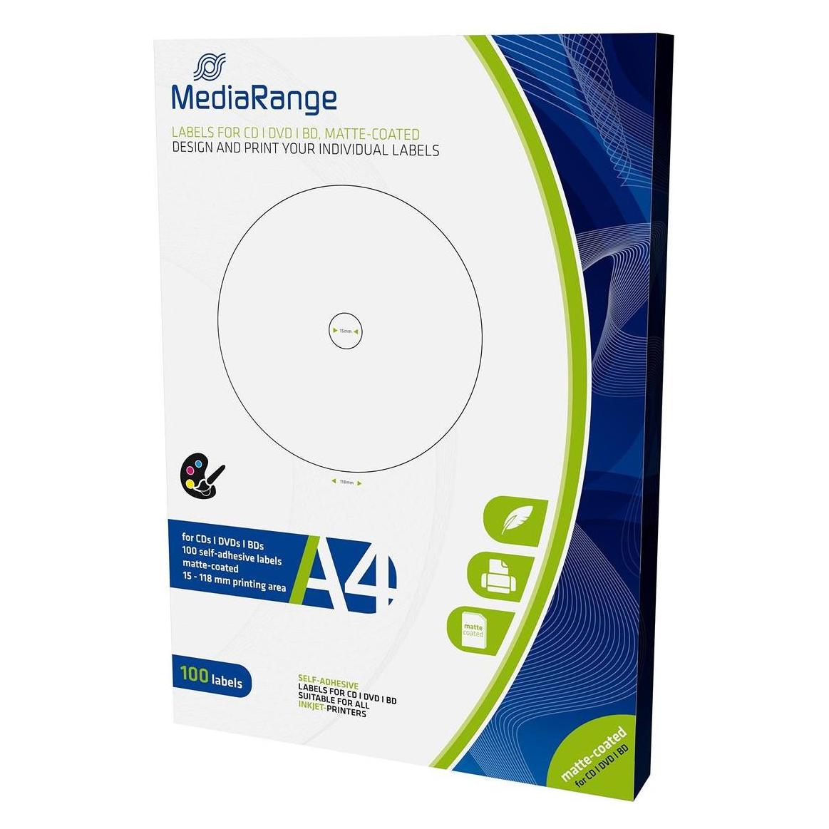 MediaRange MRINK130 selbstklebendes Etikett (e) (MRINK130)