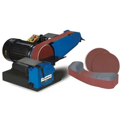 Metallkraft, Schleifmaschine + Poliermaschine, Band- und Tellerschleifer BTS 51 SET